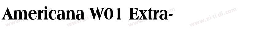 Americana W01 Extra字体转换